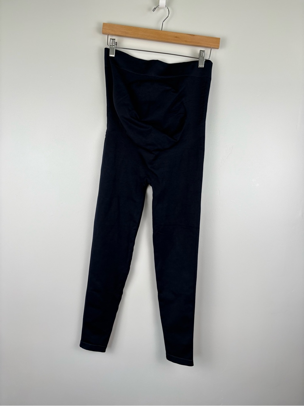 Blanqi Everyday Maternity Belly Support Leggings Size Large Women's Navy